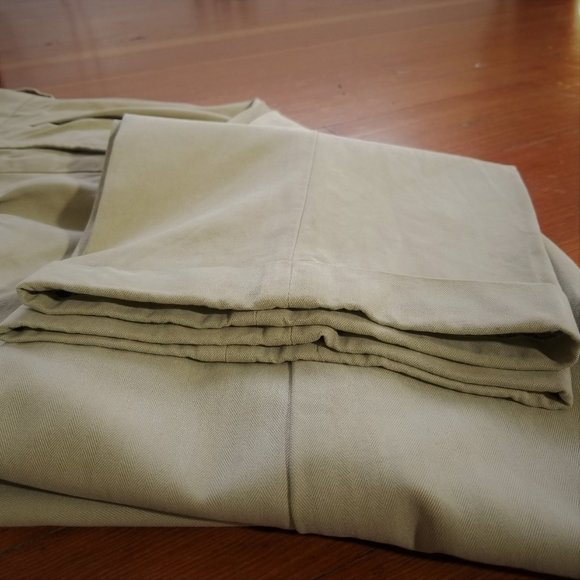 Beige/Tan Dress Pants/Khakis (Herringbone Pattern) - Picture 3 of 8